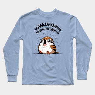 Little Screaming Sparrow Long Sleeve T-Shirt